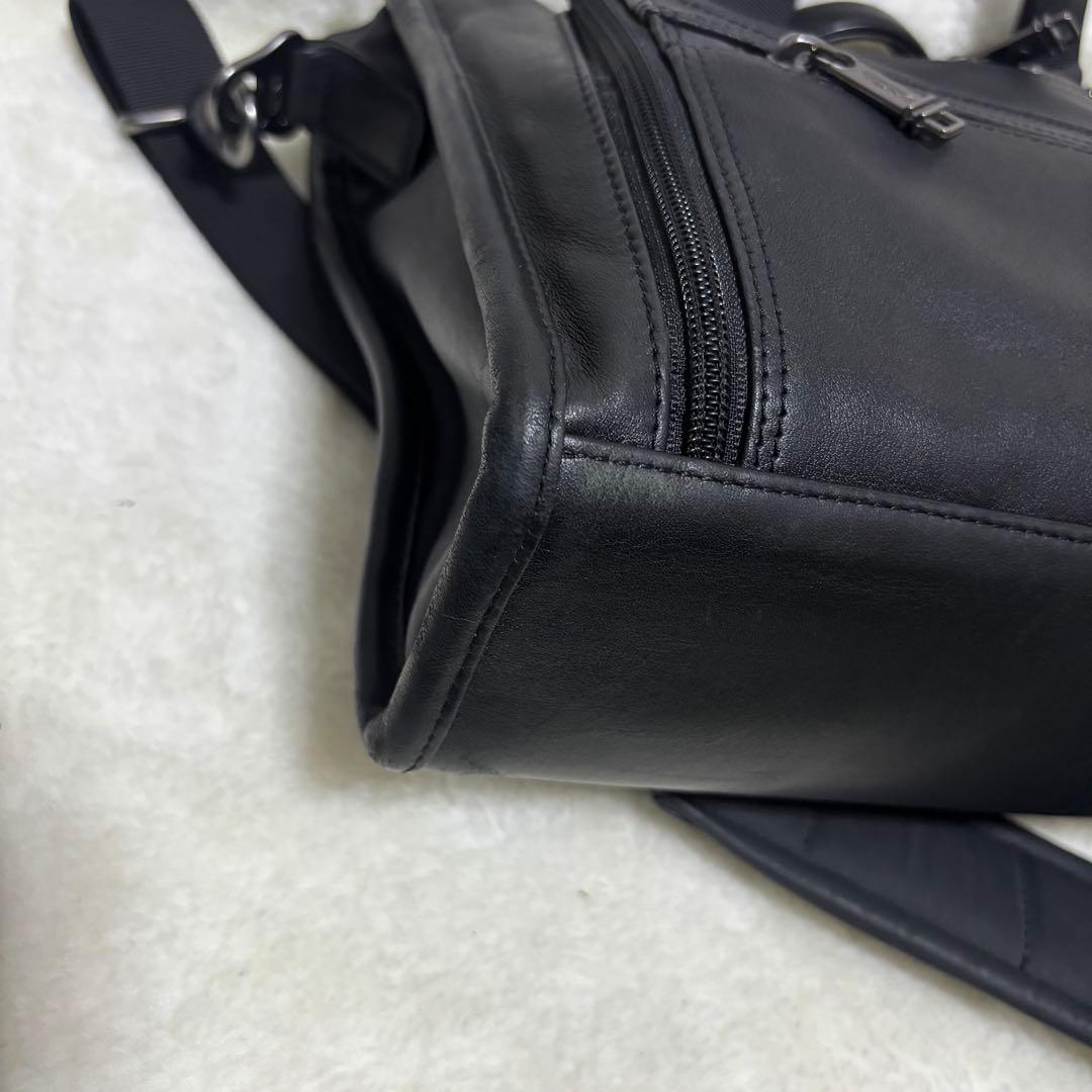希少 TUMI 963110D4 オールレザー ビジネスバッグ 2way 黒