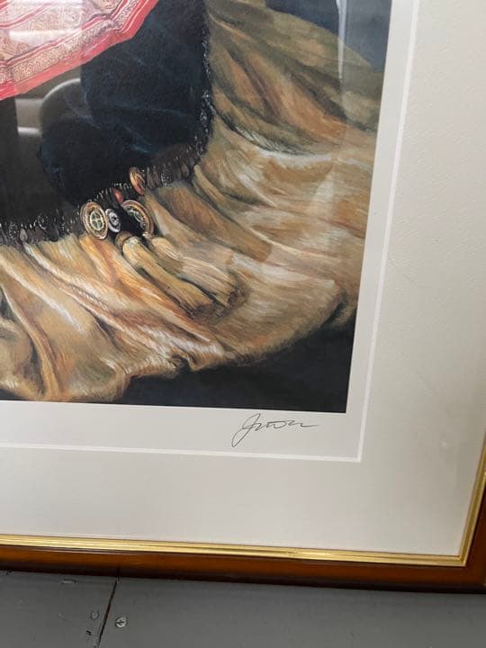 JiaLu 中国の女流画家　額　絵画