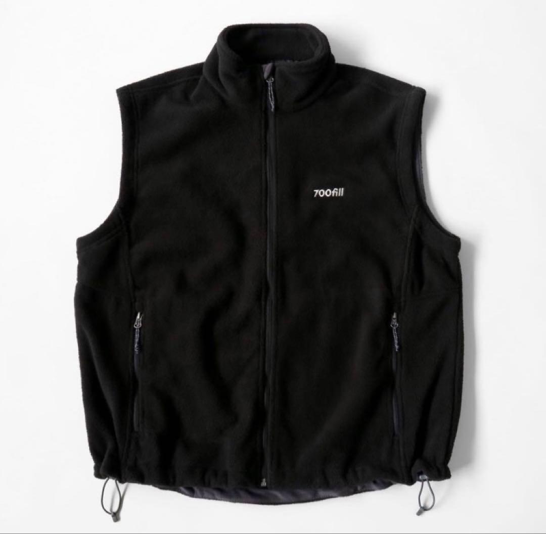 700fill ブラック フリース（リバーシブル）ベスト Lサイズ