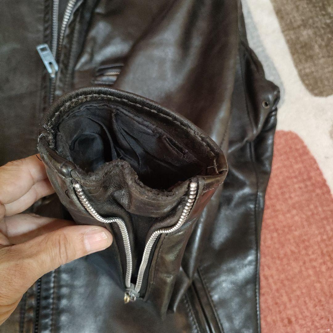 レアモデル　１４１　Schott　シングルライダース　３６　人気641の革違い