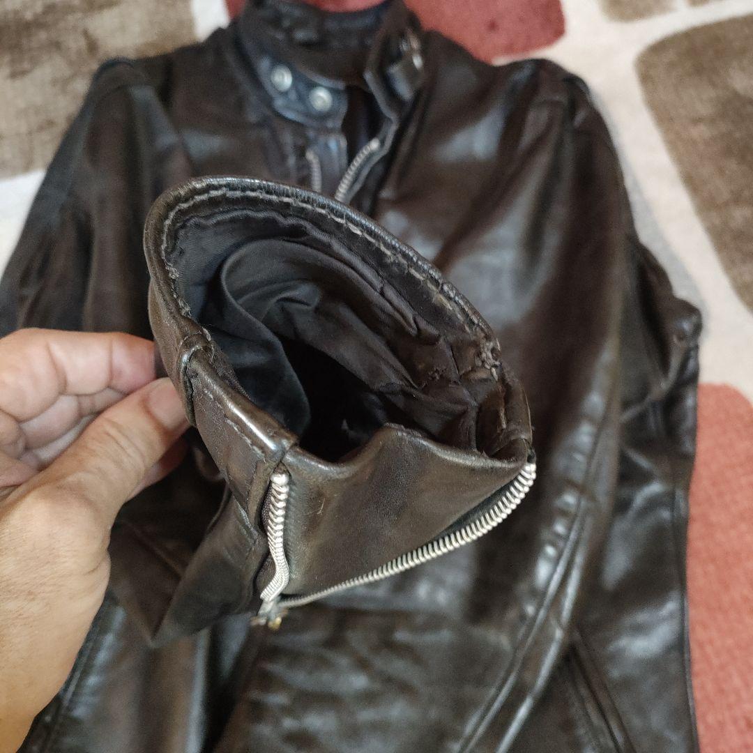 レアモデル　１４１　Schott　シングルライダース　３６　人気641の革違い