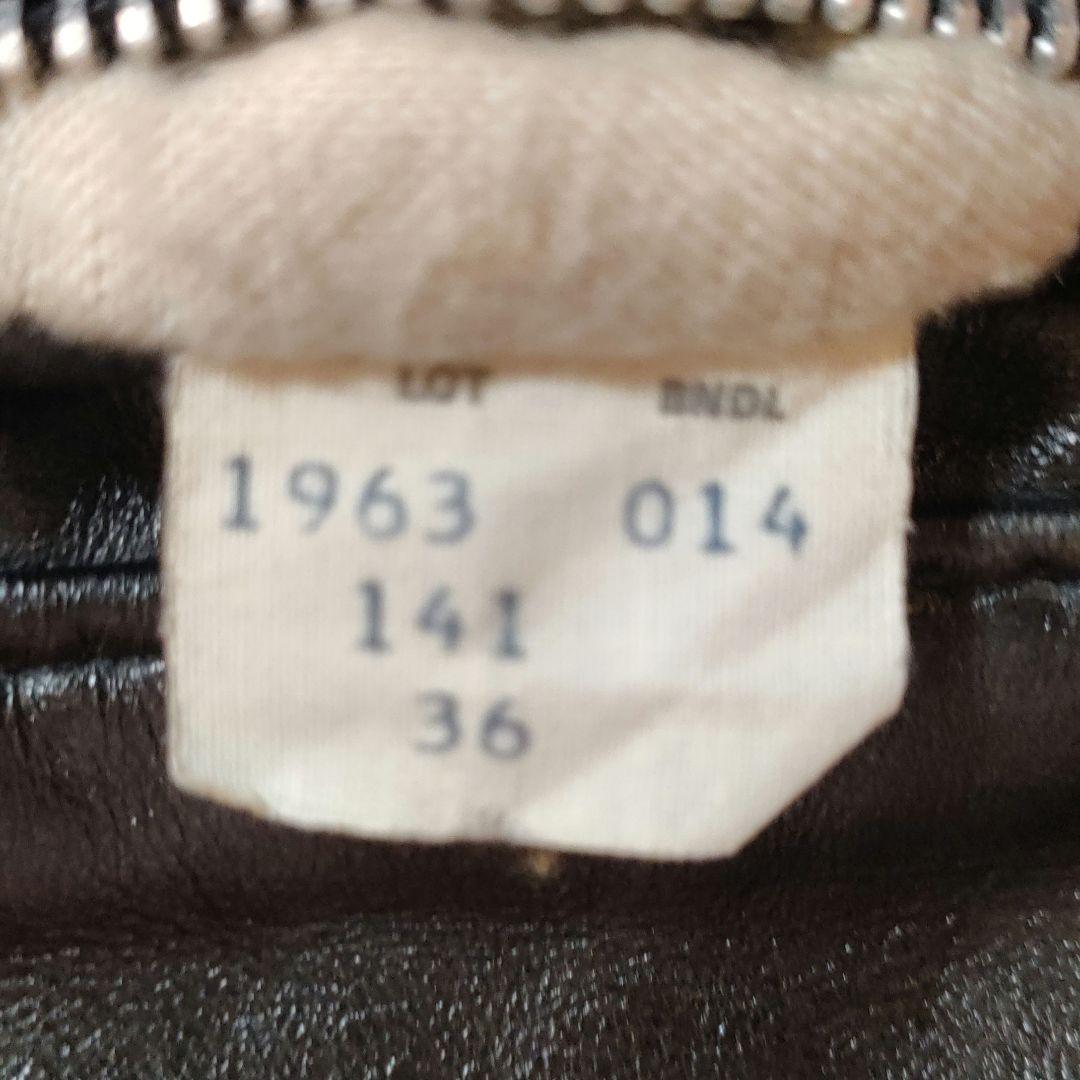 レアモデル　１４１　Schott　シングルライダース　３６　人気641の革違い