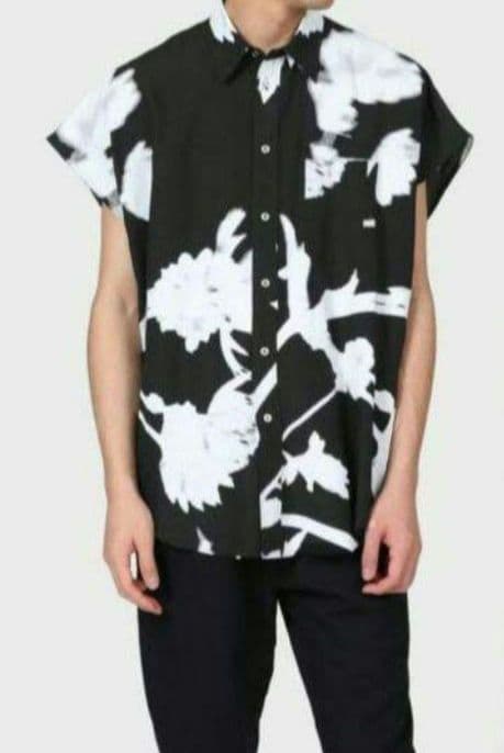 Paul Smith 　ポールスミス　モノトーン転写ノースリーブシャツ