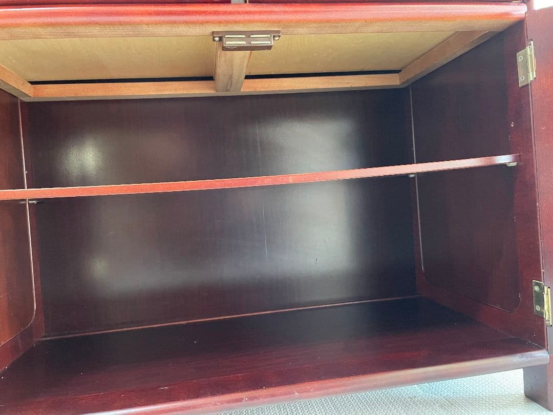 ミーコカリモク　電話台　ファックス台　チェスト　棚　高級家具　ヴィンテージ