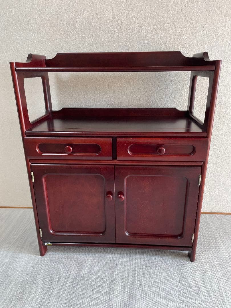 ミーコカリモク　電話台　ファックス台　チェスト　棚　高級家具　ヴィンテージ