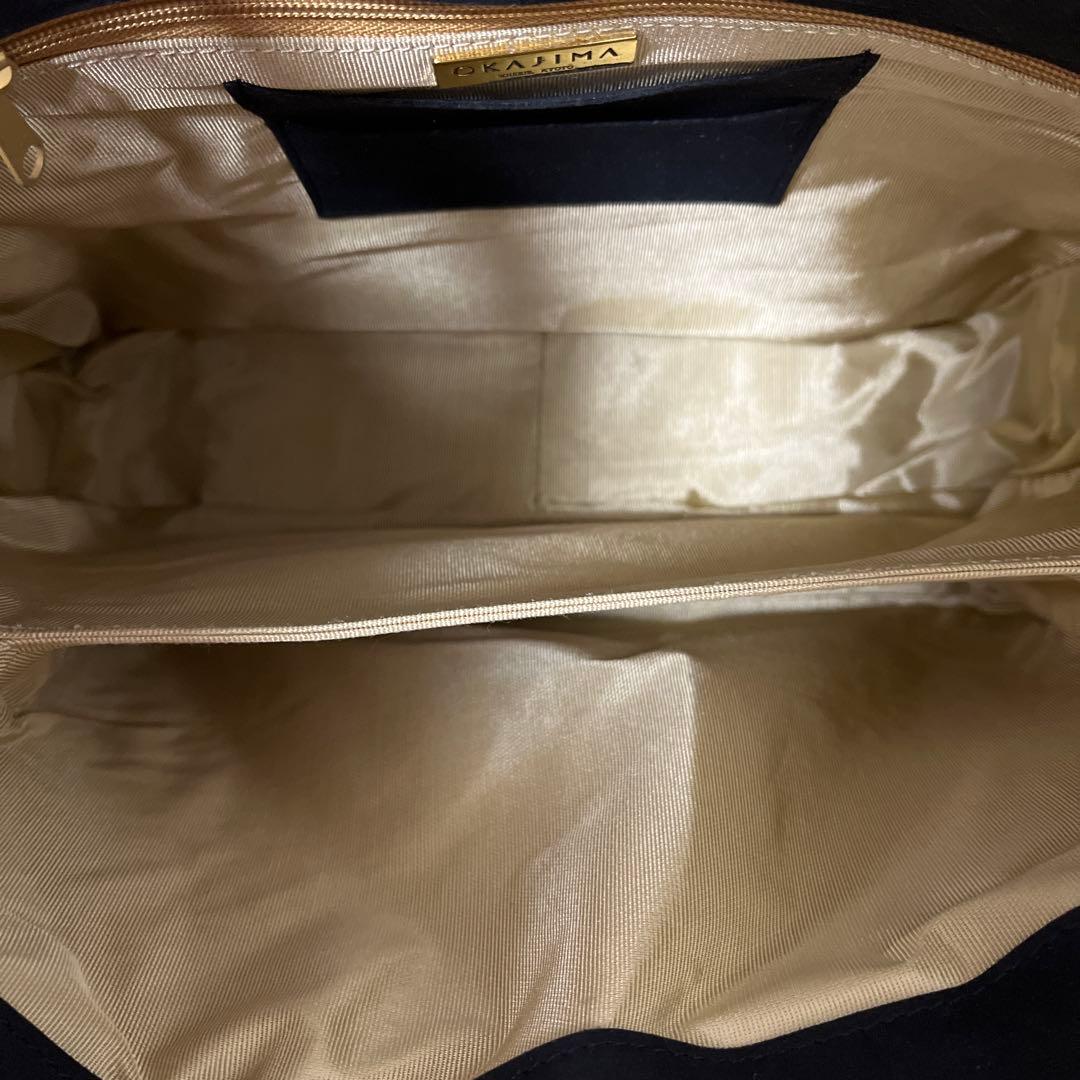 美品　OKAJIMA オカジマ 絹　シルク　着物　バッグ　和装