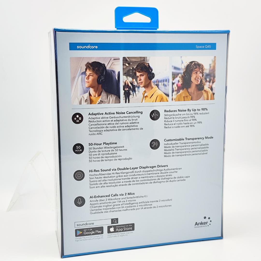 soundcore Space Q45 ワイヤレスヘッドホン ハイレゾ ブラック