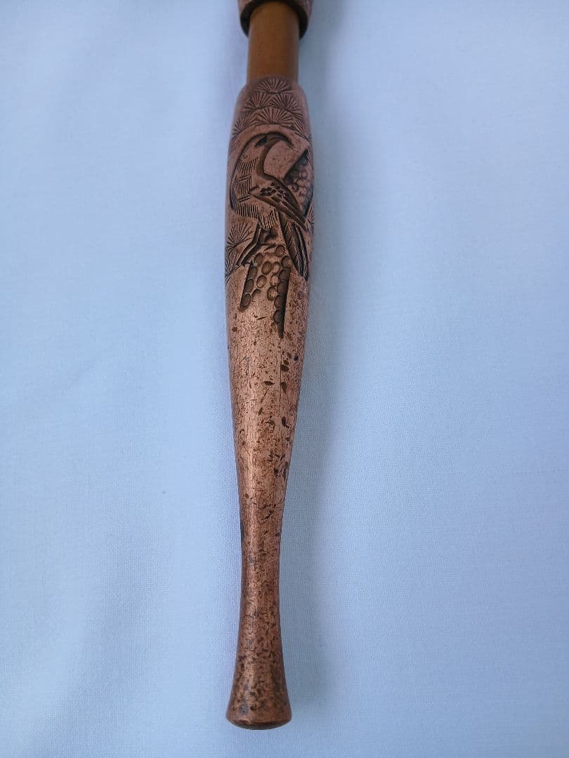 キセル　銅製　彫刻　煙管