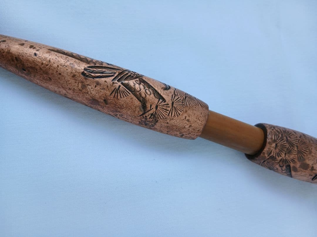 キセル　銅製　彫刻　煙管