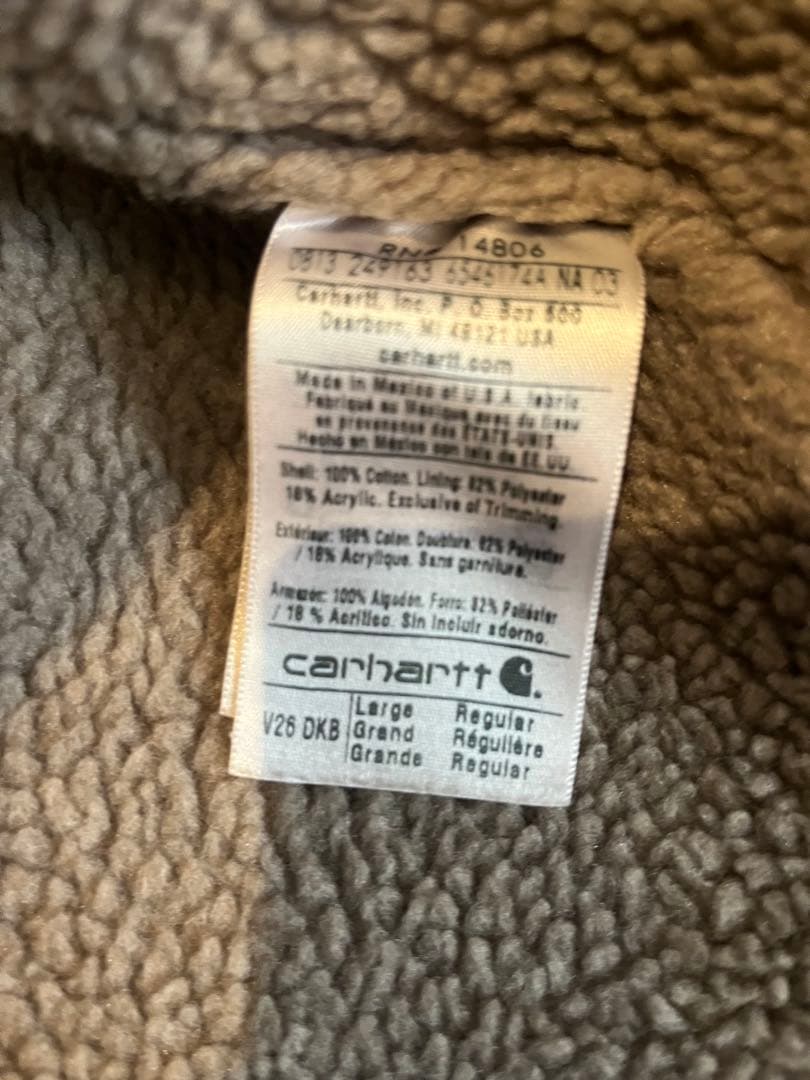 Carhartt フリース裏地付きベスト Lサイズ