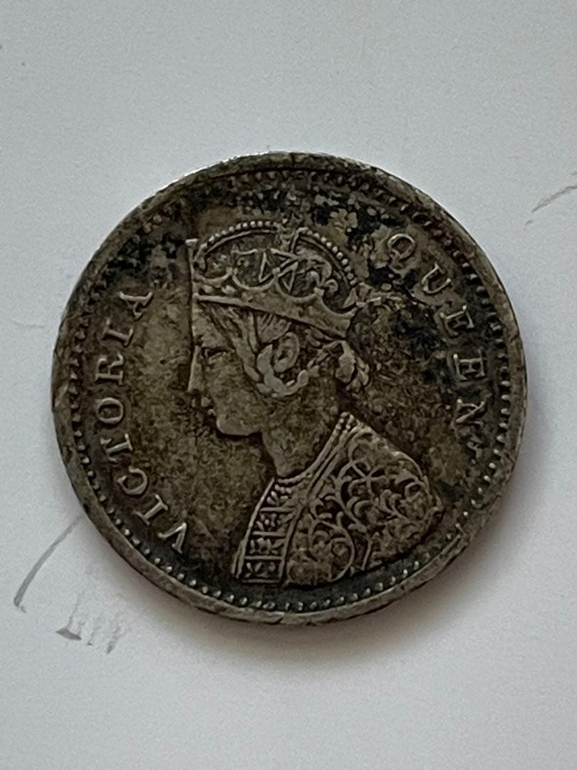 銀貨 インド 硬貨 旧貨幣 6枚セット ビクトリア女王