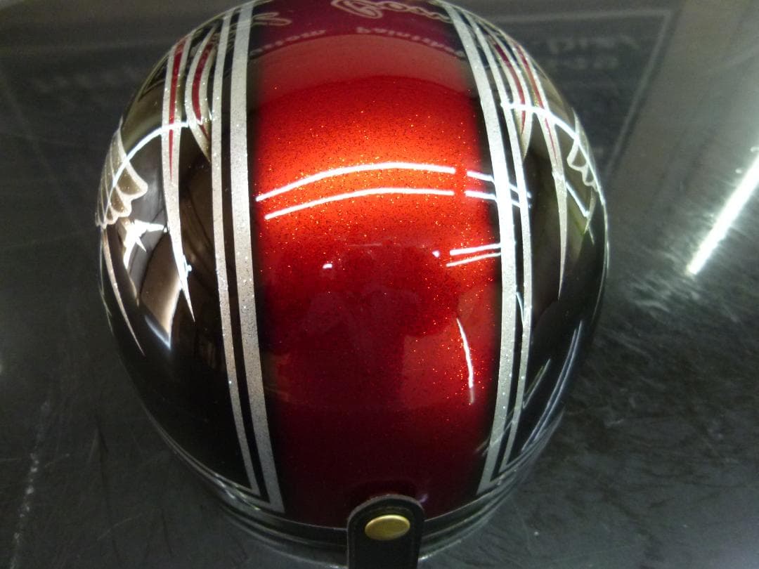 三つボタン‼送料込！！カスタムコルク半　ホンダ　ファイヤーラメ最安値172