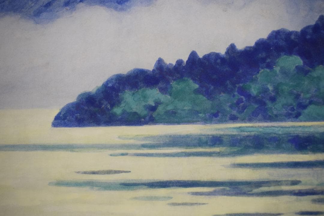 【真作】高木冨三/富士山図/円窓/富士精光/掛軸☆宝船☆Z-559