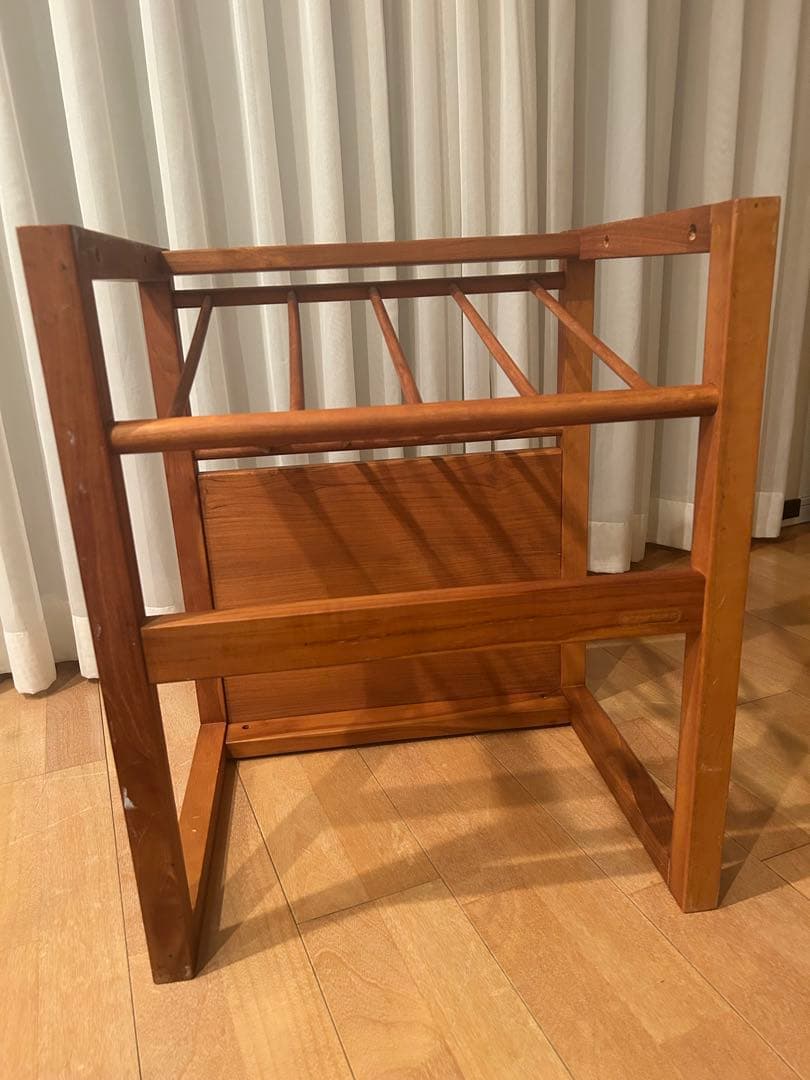 SCANTEAK サイドテーブル マガジンラック