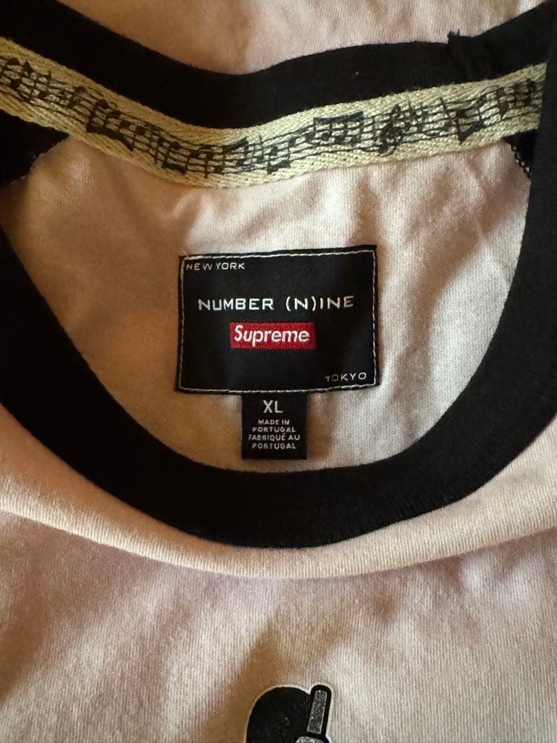 Supreme×ナンバーナイン x ミッキ－ L/S Top ピンク XLサイズ