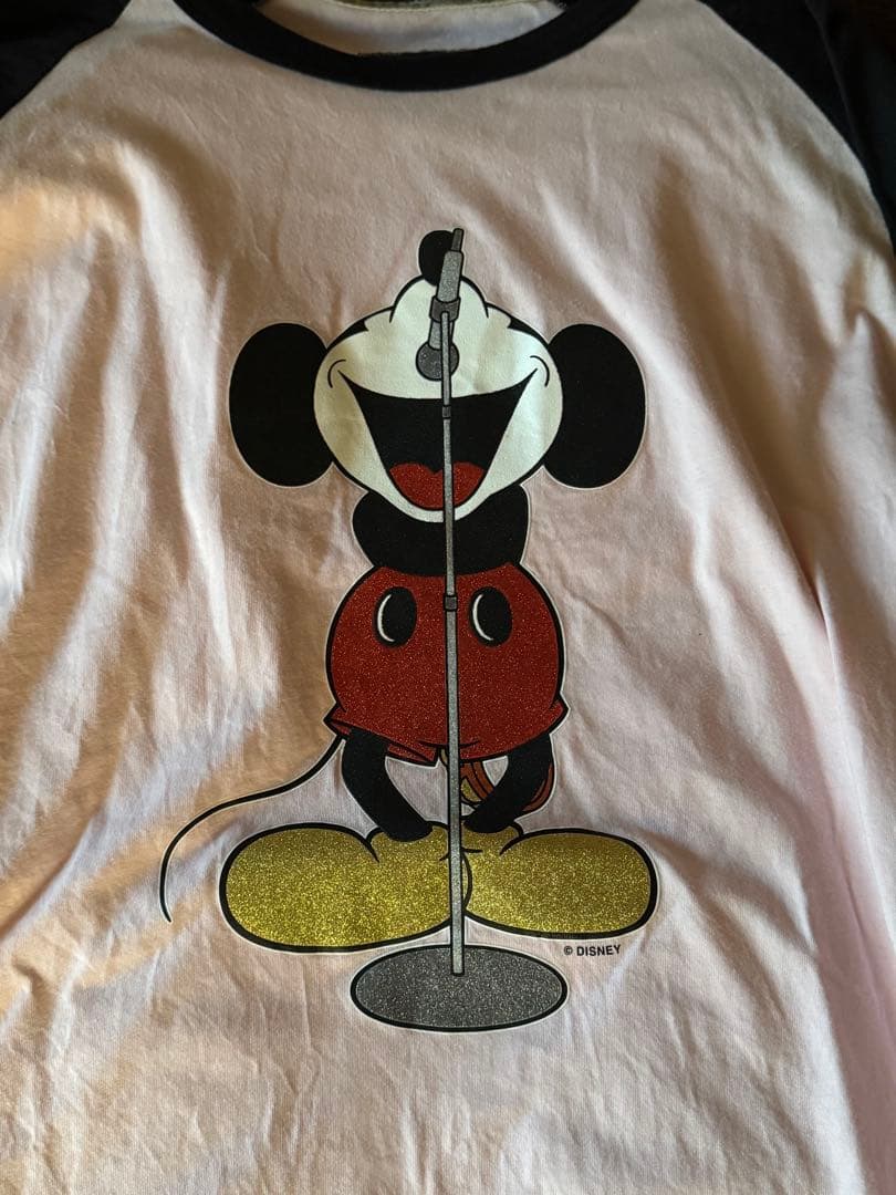 Supreme×ナンバーナイン x ミッキ－ L/S Top ピンク XLサイズ