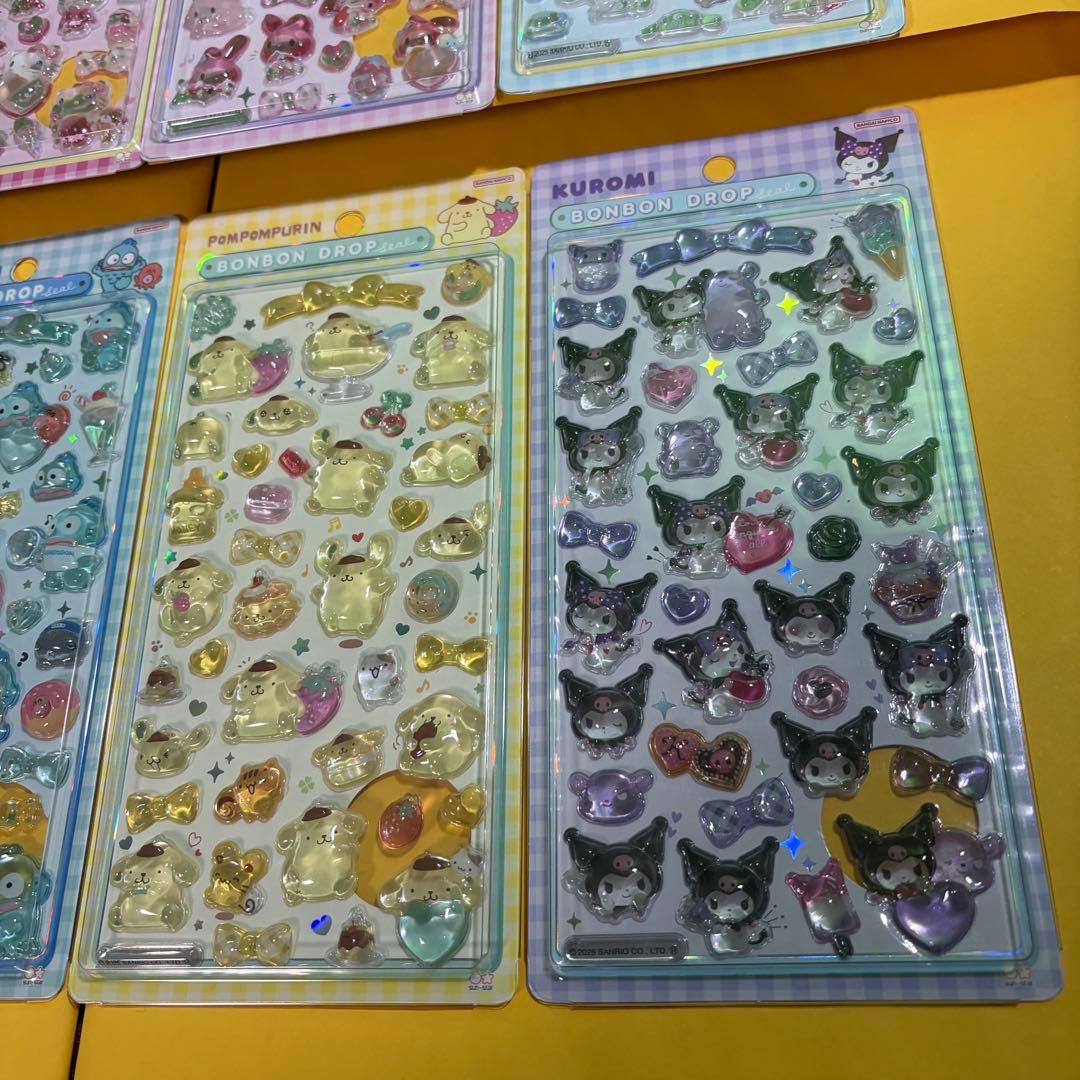 【正規品】ボンボンドロップシール　大　サンリオ　8枚セット