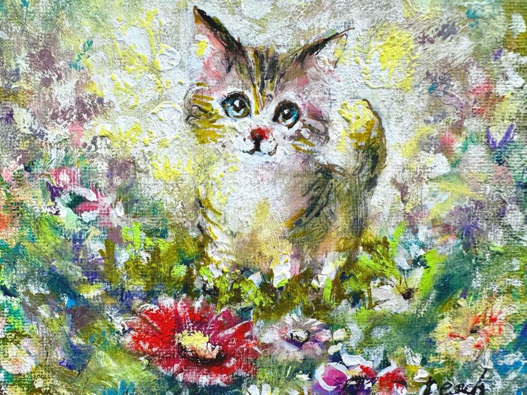 ○頭上のプラットフォーム　　絵画原画+doll鳩