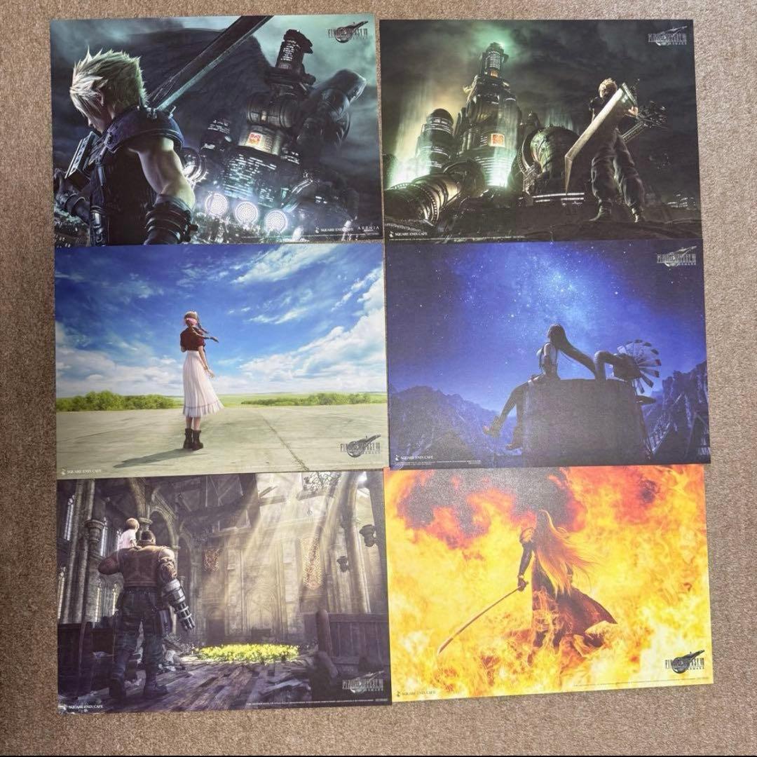 【美品】スクエニカフェ　ファイナルファンタジー　VII FF7 ランチョンマット