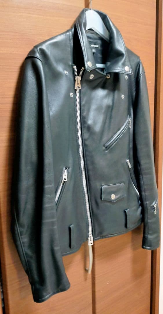 JACKROSE 羊革ダブルライダースジャケット 5(XL)ブラック 美品！