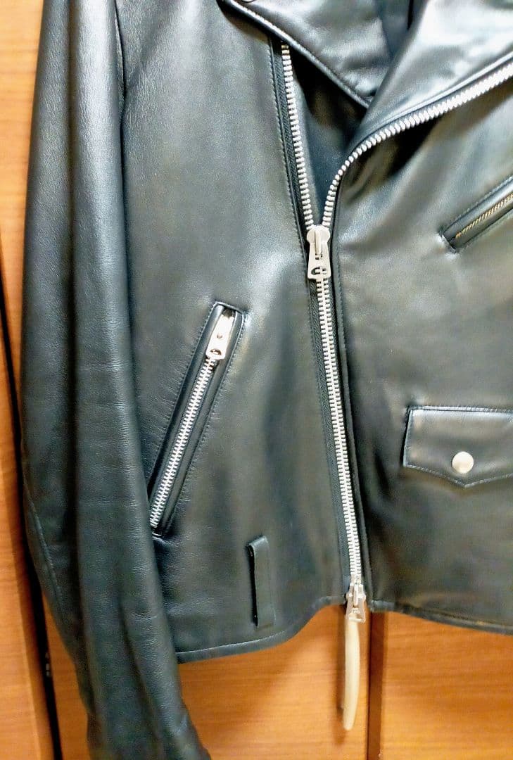 JACKROSE 羊革ダブルライダースジャケット 5(XL)ブラック 美品！