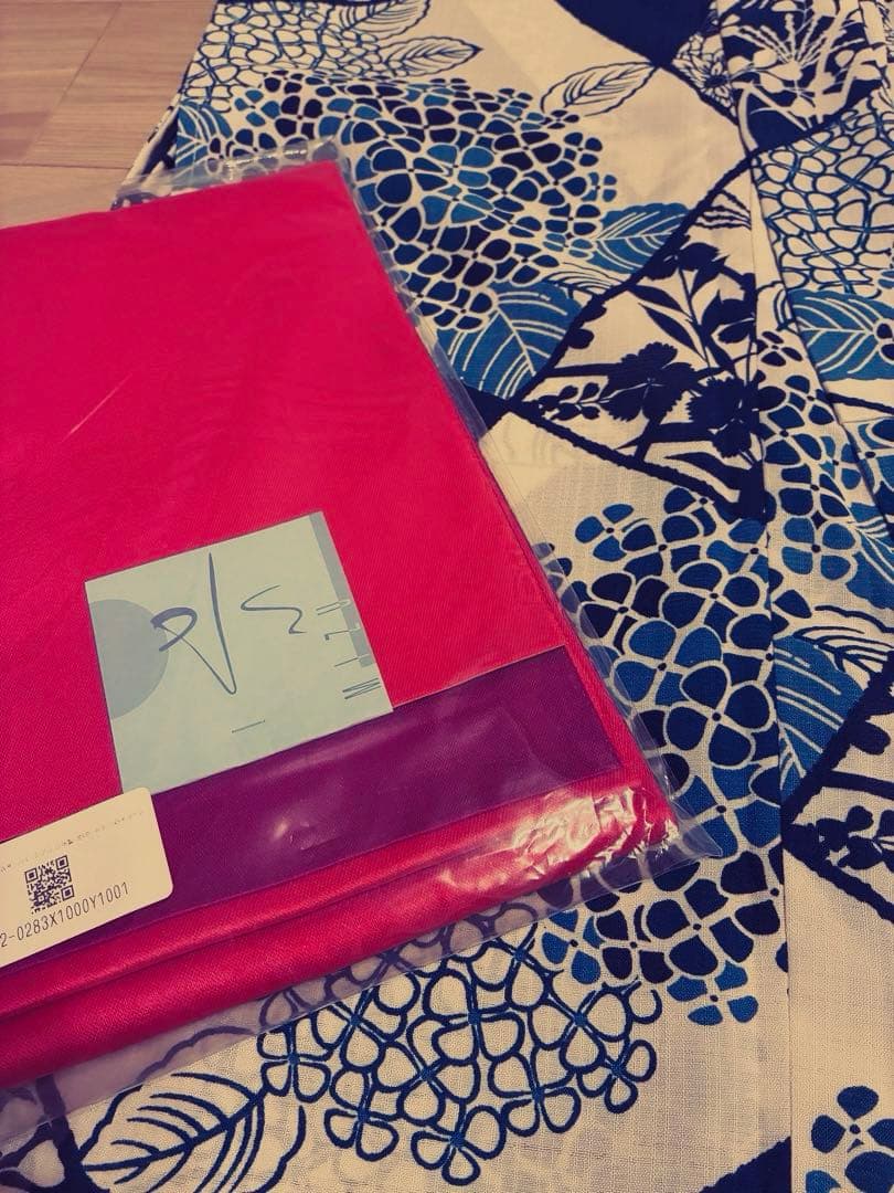 美品★カルキュロ浴衣★ノー皺加工最高級★紫陽花モダン★帯セット