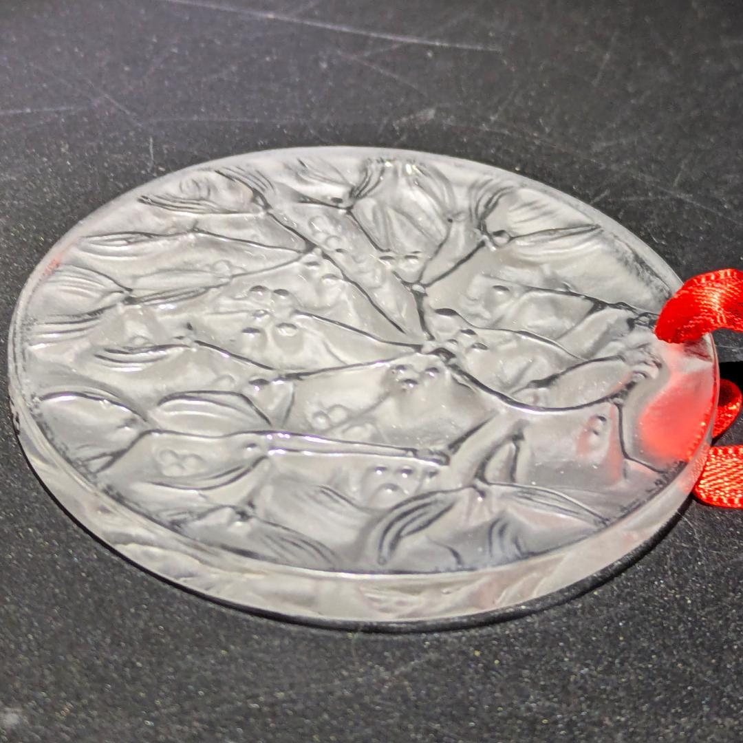 【8/3まで限定】フロストガラス★ラリック ヤドリギ ペンダント オーナメント