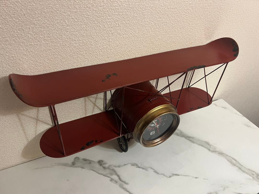 飛行機型壁掛け時計