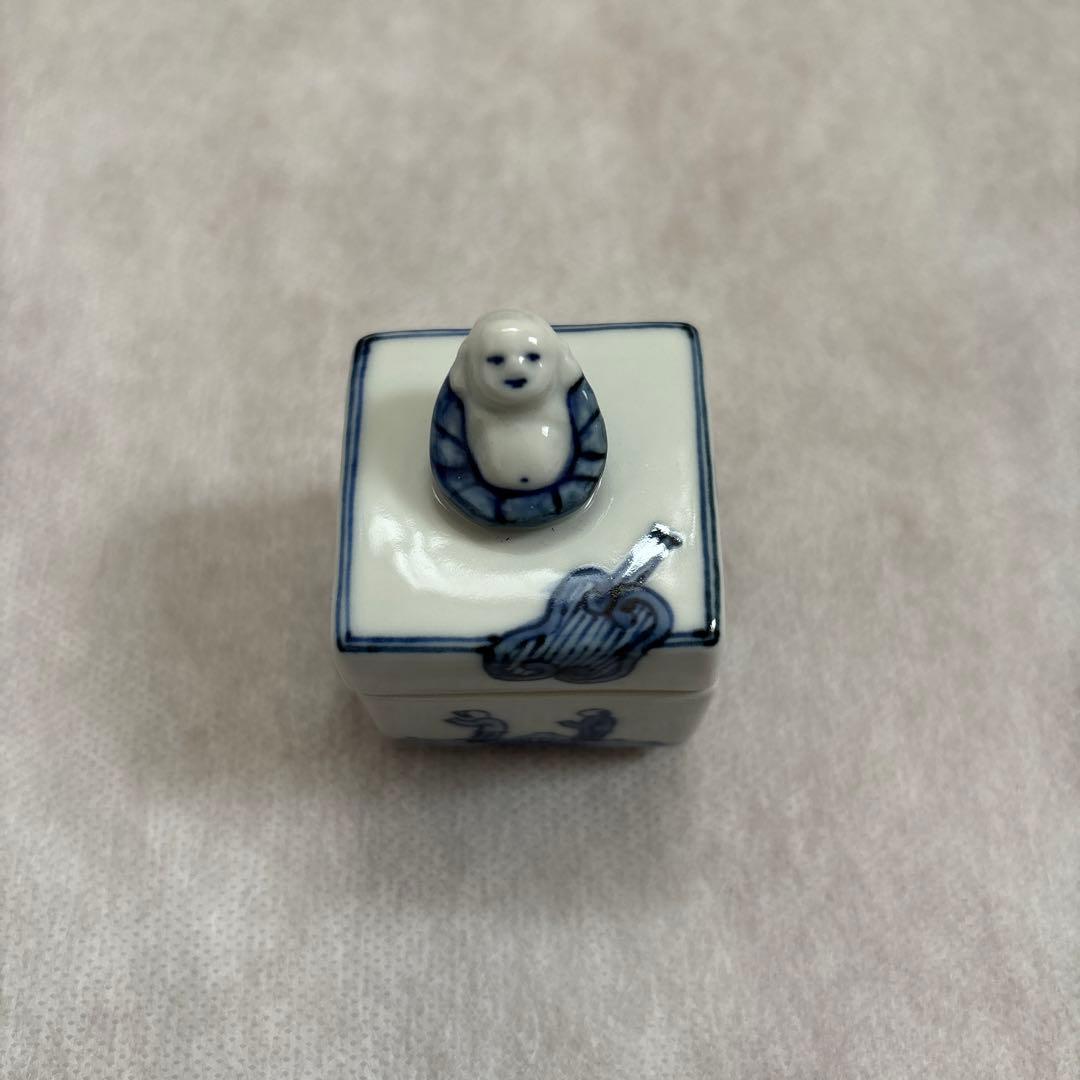 茶道具　香合　台　布袋　昭阿弥