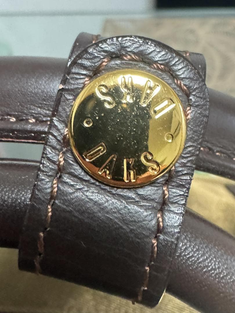 ブラウン ナイロン ボストンバッグ