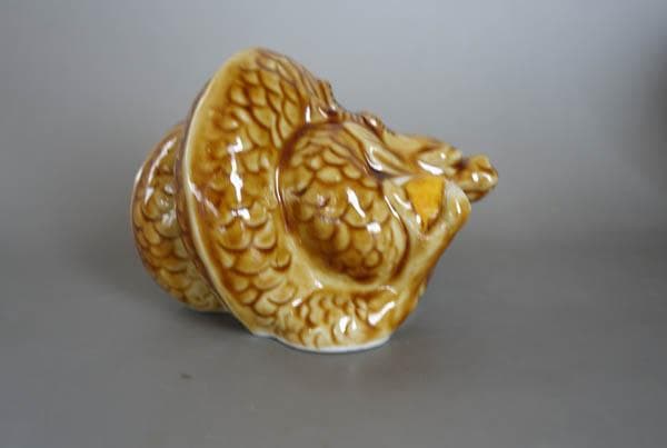 九谷焼　徳田八十吉 龍　竜　フィギュリン　置物 共箱 文化勲章 2354