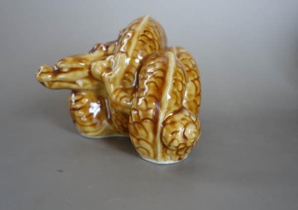 九谷焼　徳田八十吉 龍　竜　フィギュリン　置物 共箱 文化勲章 2354