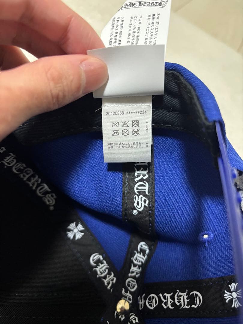 CHROME HEARTS ベースボールキャップ 青