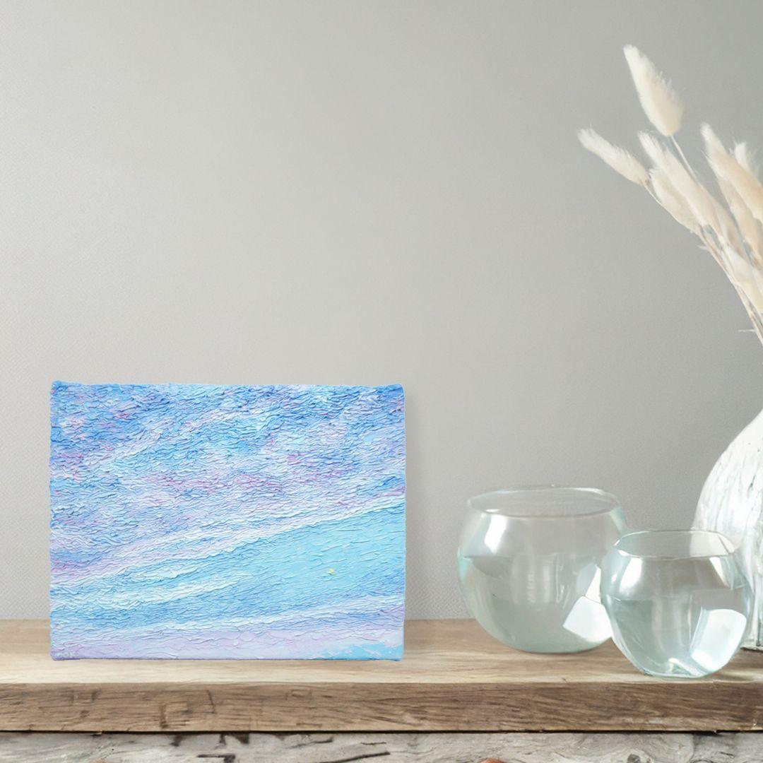 ［匿名で配送］ 一点もの 空 星 油絵 油彩 絵