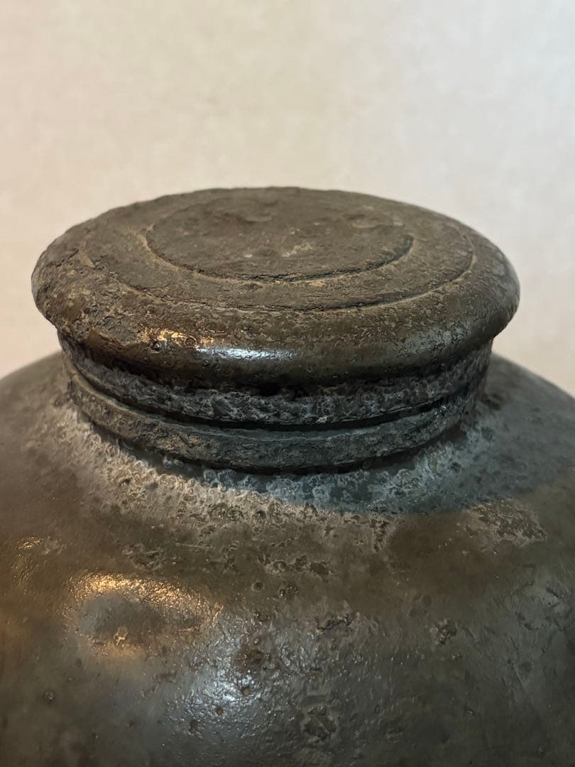 骨董　時代物　茶壺　古錫茶壺　3kg 古美術　アンティーク