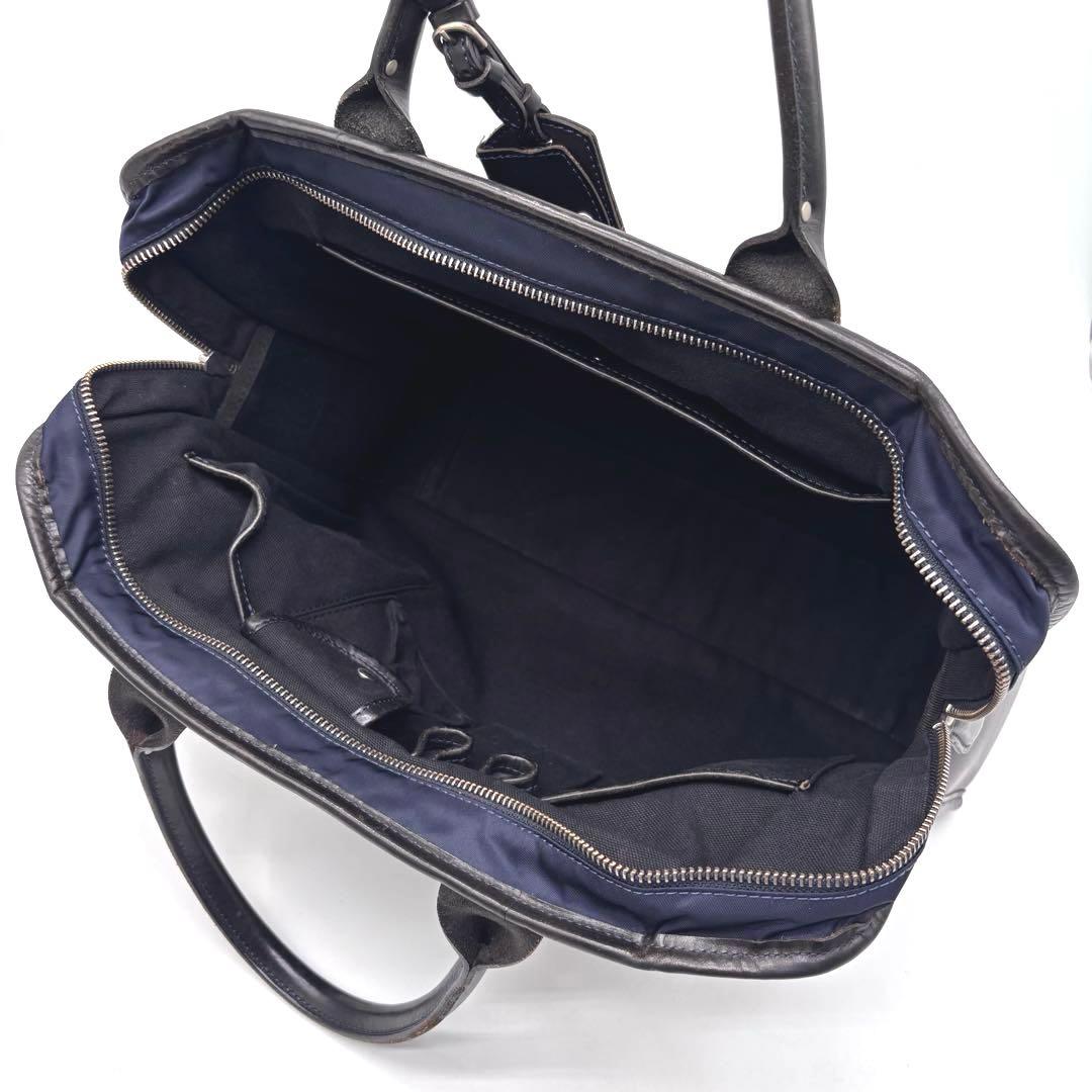 ✨良品✨フェリージ　ビジネスバッグ　レザー　ナイロン　8637/2