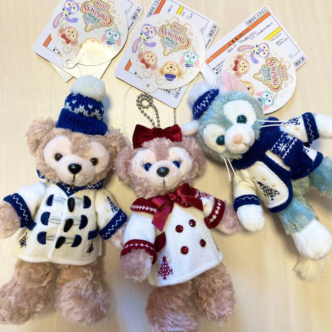 ぬいぐるみバッジ　イツクリ　ダッフィ　ジェラトーニ　シェリーメイ　2018