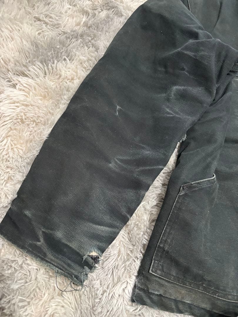 Carhartt ダークグリーン　ジャケット　コート　 コーデュロイ襟