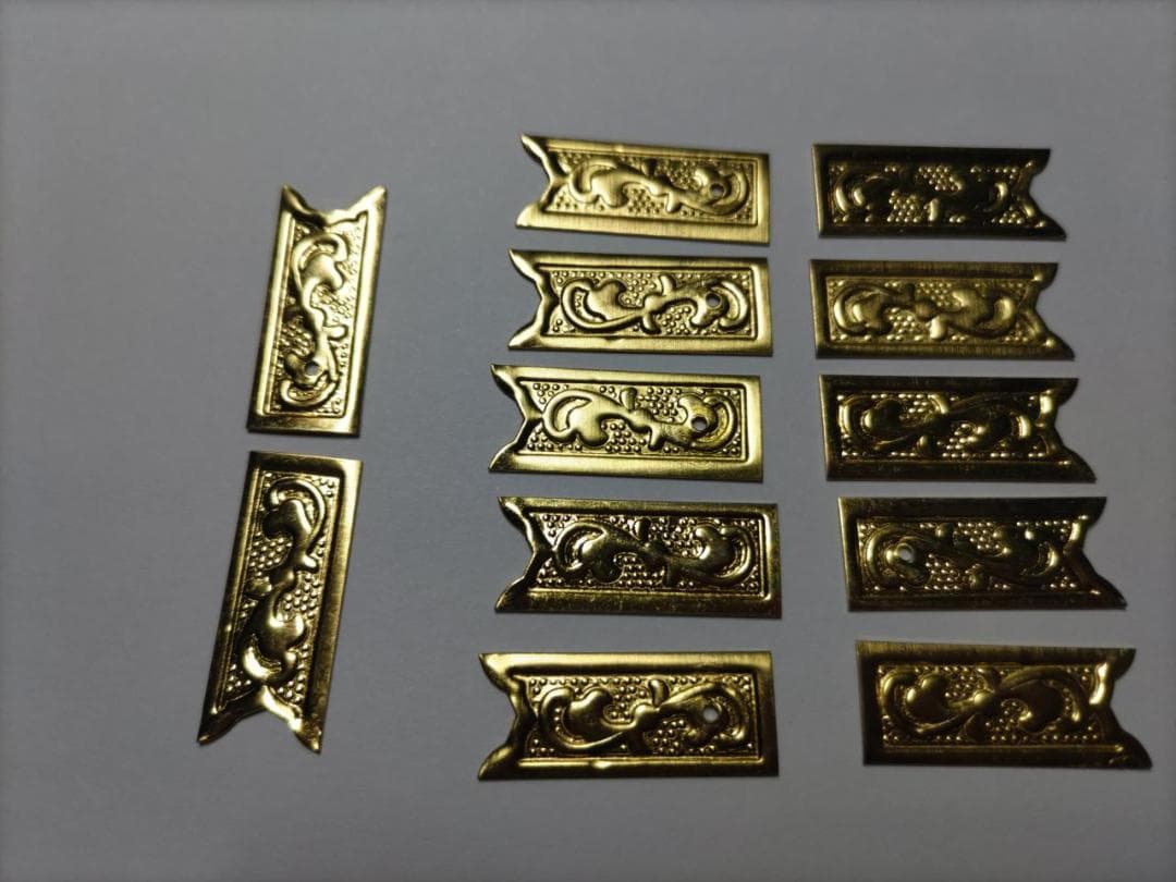 ★☆26ｍｍｘ 100枚【唐草真鍮金具】 神輿、山車、祭り、飾り真鍮金具