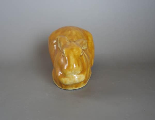 九谷焼　徳田八十吉 兎 卯　フィギュリン　置物 共箱 文化勲章  2404