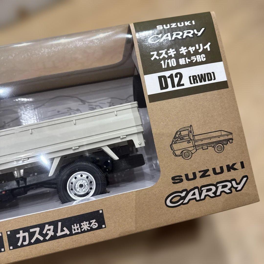 1/10 スズキ キャリイ 軽トラ RCカー ホワイト D12 RTR 2WD
