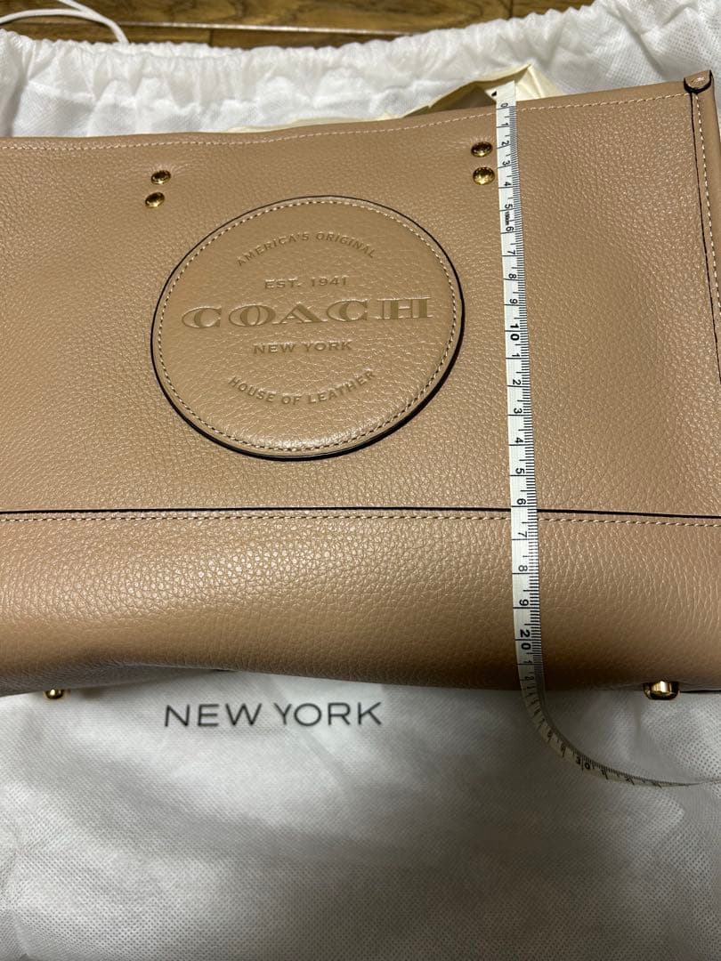 COACH ベージュ トートバッグ ショルダー付き