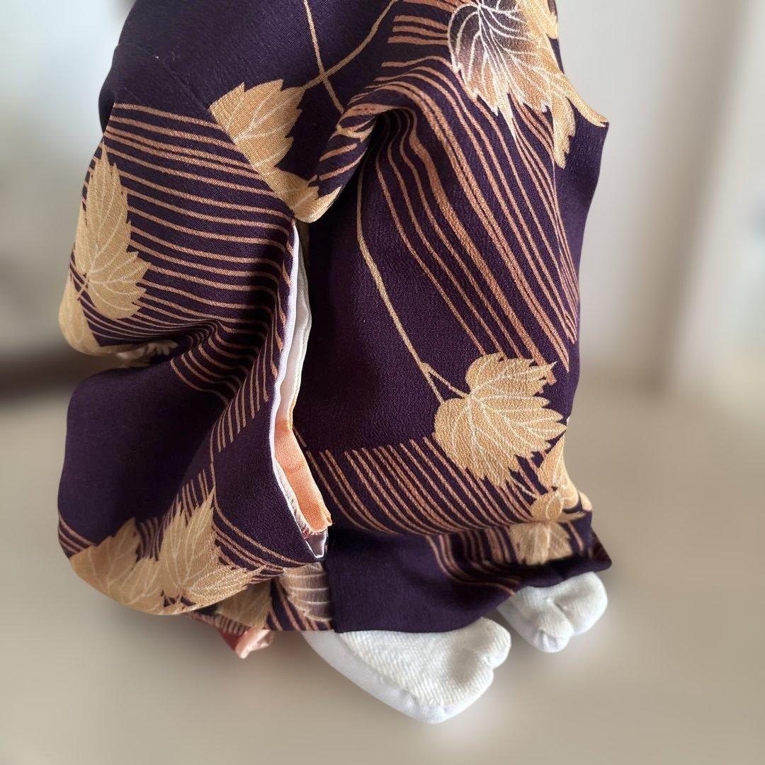 ⑬和服の人形（紫・赤模様）