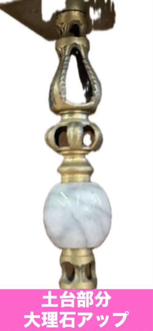 希少♦️高級 アンティーク調♦️ラウンドテーブル♦️白 マーブル 大理石＆真鍮 猫脚