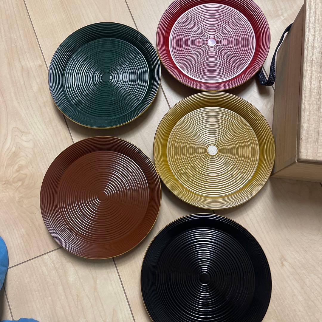 哲公房　漆器皿5枚セット