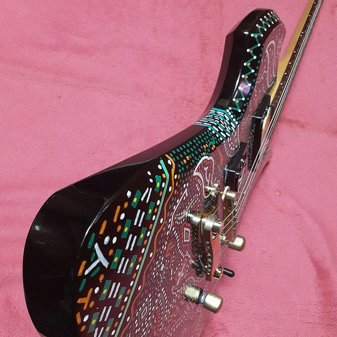 【良・美品】アメーバペイント・hideモデル。モッキンバードエレキギター。