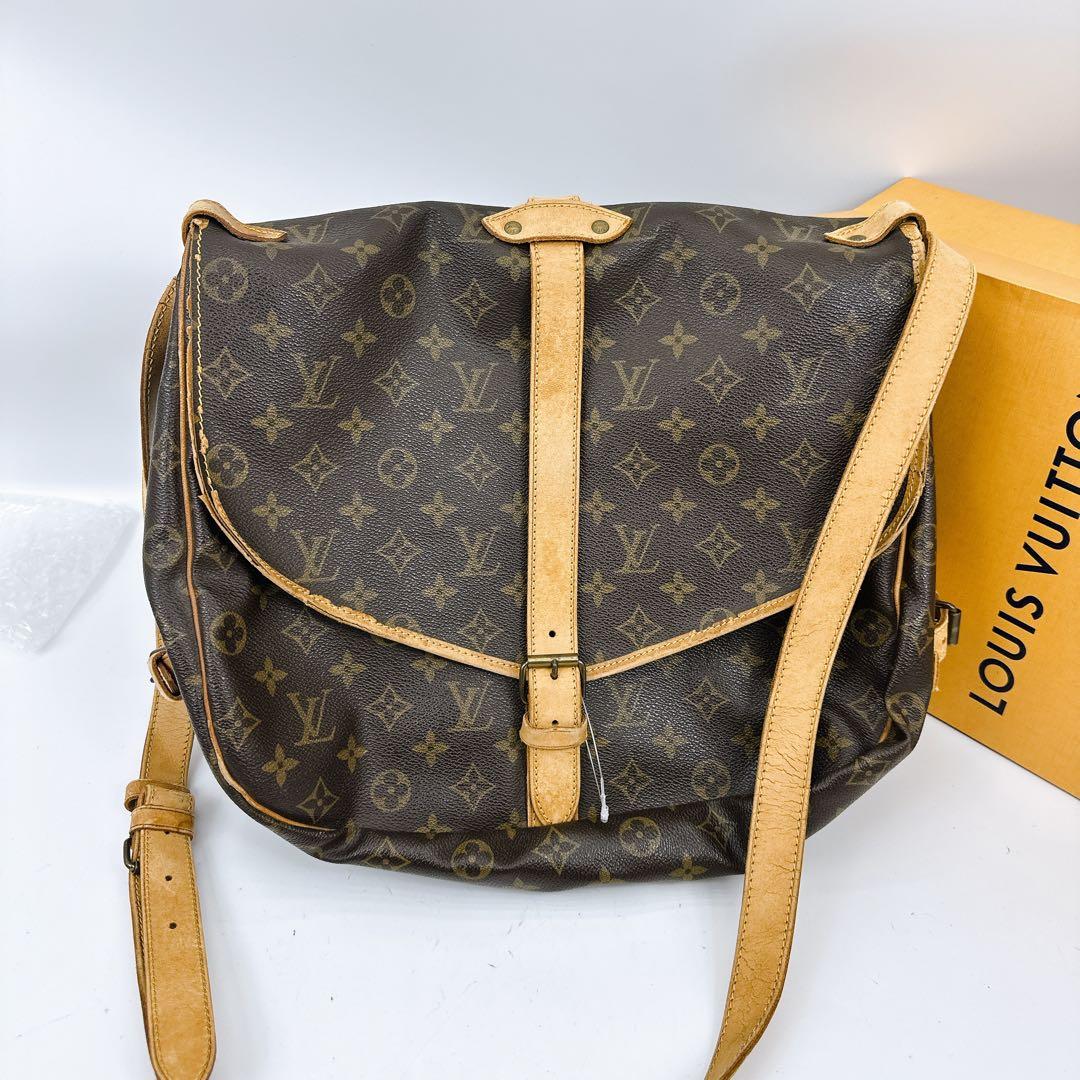 ルイヴィトン　モノグラム　ソミュール35 ショルダーバッグ