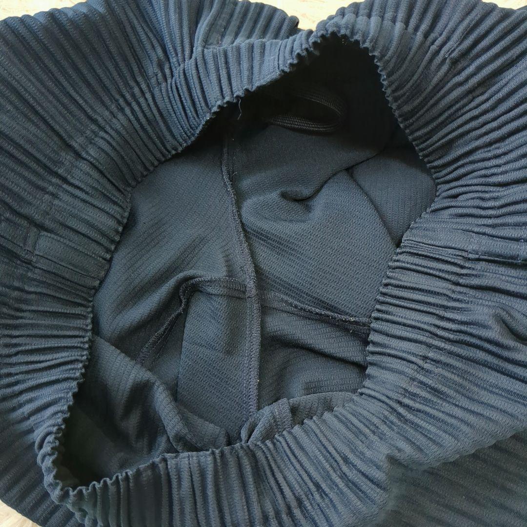 オムプリッセイッセイミヤケ サルエルパンツ プリーツ ネイビー size3