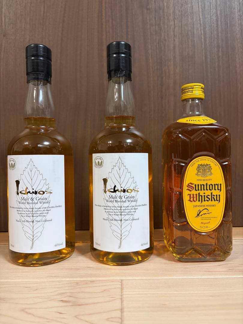 イチローズモルトホワイトラベル2本セット　角瓶おまけ
