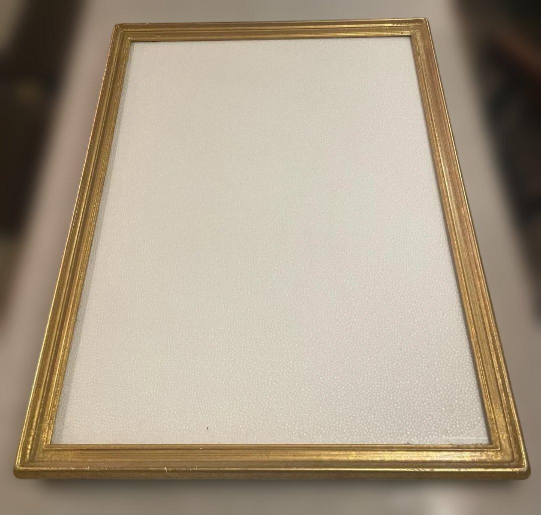 木製 フレーム 額縁 アート 絵画 写真 ファブリック 染色 展示 金 ゴールド